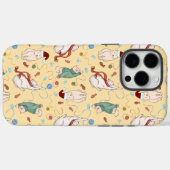 Coques Case-Mate iPhone Chats de Noël avec Fils et Motif de vacances (Verso (horizontal))