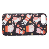 Coques Case-Mate iPhone Chats de Noël mignons (Dos (Horizontal))