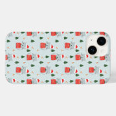 Coques Case-Mate iPhone Chats de Noël mignons (Verso (horizontal))