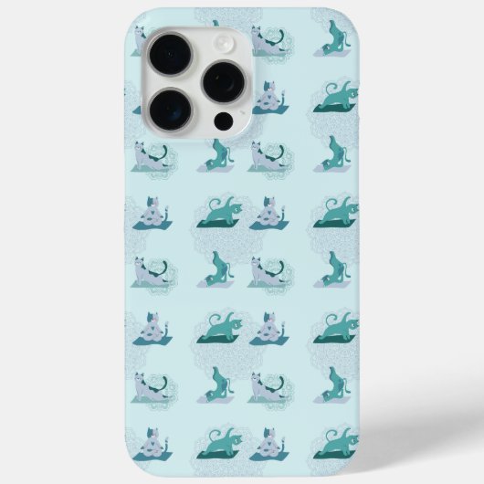 Coques Case-Mate iPhone Chats de Yoga Verts (Verso)