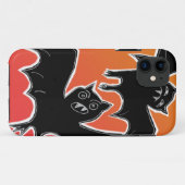 Coques Case-Mate iPhone Chats d'Halloween 2 (Dos (Horizontal))