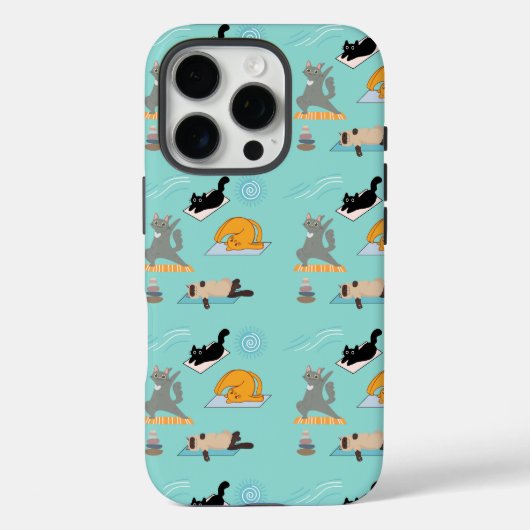 Coques Case-Mate iPhone Chats drôles au yoga (Verso)
