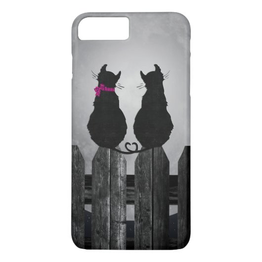 Coques Case-Mate iPhone Chats en clair de lune (Dos)