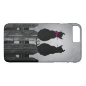 Coques Case-Mate iPhone Chats en clair de lune (Dos (Horizontal))