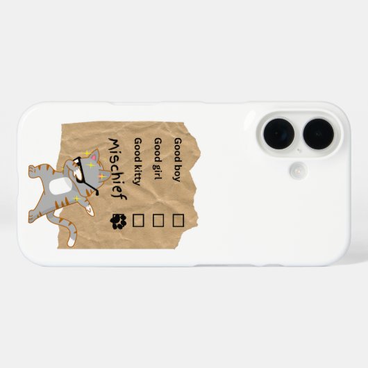 Coques Case-Mate iPhone Chats espiègles (Verso (horizontal))