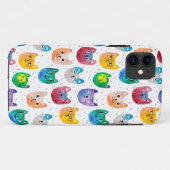 Coques Case-Mate iPhone Chats et amis à l'aquarelle (Dos (Horizontal))