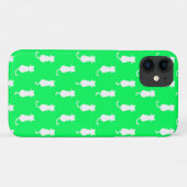 Coques Case-Mate iPhone Chats Fantaisistes Verts Pour Toujours (Dos (Horizontal))