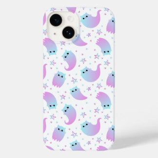 Coque Pour iPhone 14 Chats fantômes Halloween motif