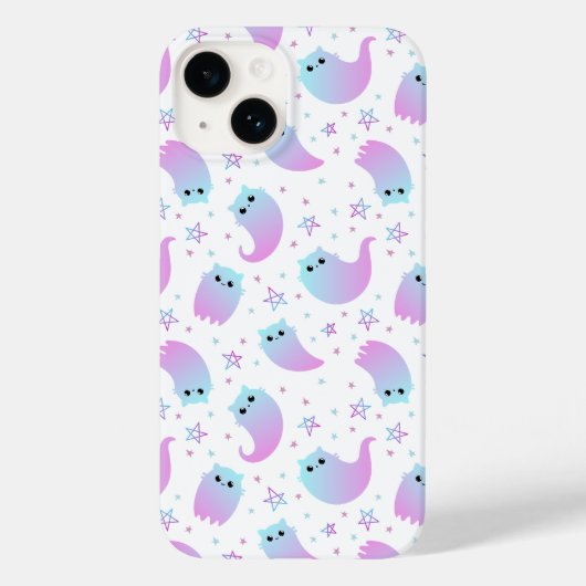 Coques Case-Mate iPhone Chats fantômes Halloween motif (Verso)