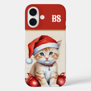 Coques iPhone 16 Chats Festifs en costumes de Noël - Vibes de Noël