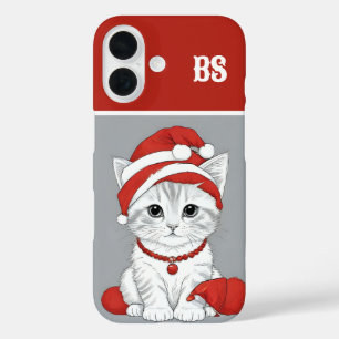 Coques iPhone 16 Chats Festifs en costumes de Noël - Vibes de Noël