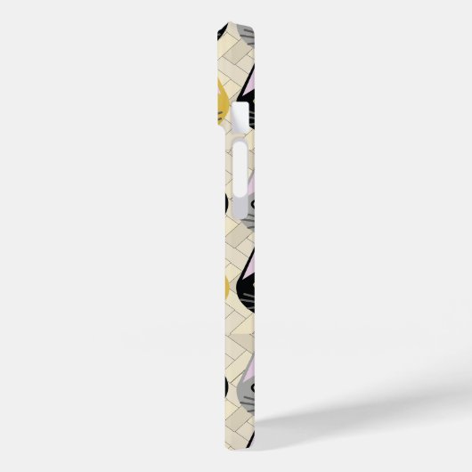 Coques Case-Mate iPhone Chats Herringbone Beige (Verso / Gauche)