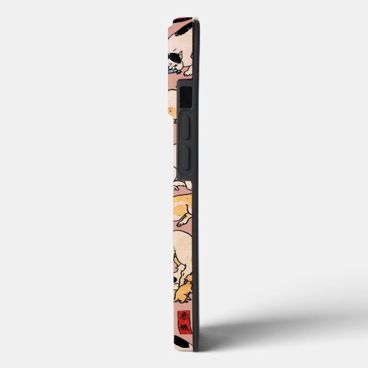 Coques Case-Mate iPhone chats japonais Ukiyo-e Funny kitty (Verso / Gauche)