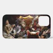 Coques Case-Mate iPhone Chats jouant au poker (Verso (horizontal))
