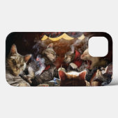 Coques Case-Mate iPhone Chats jouant au poker (Verso (horizontal))