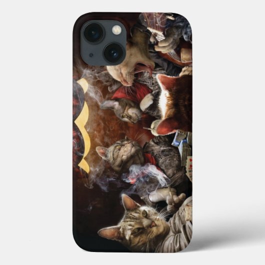 Coques Case-Mate iPhone Chats jouant au poker (Verso)