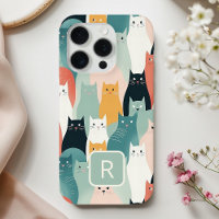 Chats Jouer Neutre Motif Pastel