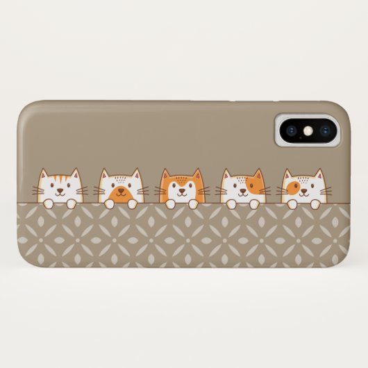 Coques Case-Mate iPhone Chats mignons (Dos (Horizontal))