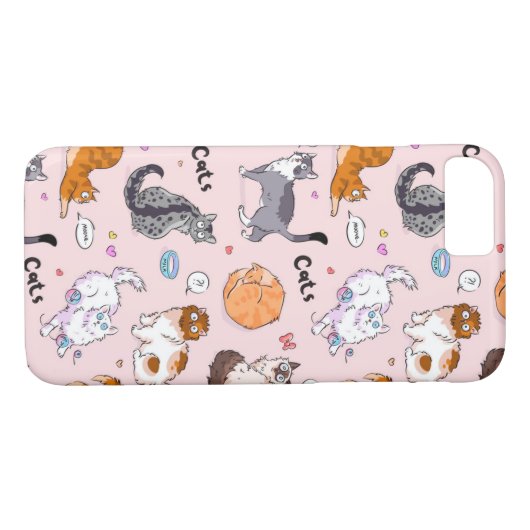 Coques Case-Mate iPhone Chats mignons (Dos (Horizontal))