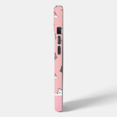 Coques Case-Mate iPhone Chats mignons et Monogramme arc-en-ciel (Verso / Gauche)
