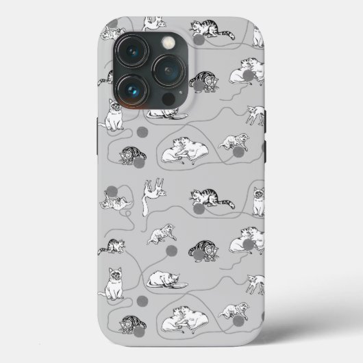 Coques Case-Mate iPhone Chats mignons Jouer et être Motif coquin (Verso)