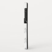 Coques Case-Mate iPhone Chats mignons - motif de noir et de blanc (Dos/Gauche)