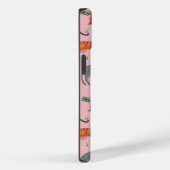 Coques Case-Mate iPhone Chats mignons rétro Noël rose  (Verso / Droite)