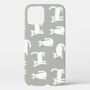 Case-Mate iPhone Case Chats mignons sans couture motif, design ludique.