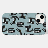 Coques Case-Mate iPhone Chats noirs et blancs (Verso (horizontal))
