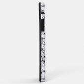 Coques Case-Mate iPhone Chats noirs et blancs mignons (Dos/Droite)