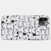 Coques Case-Mate iPhone Chats noirs et blancs mignons (Dos (Horizontal))