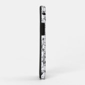 Coques Case-Mate iPhone Chats noirs et blancs mignons (Dos/Droite)