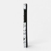 Coques Case-Mate iPhone Chats noirs et blancs mignons (Dos/Gauche)