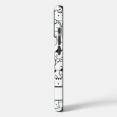 Coques Case-Mate iPhone Chats noirs et blancs mignons (Verso / Gauche)