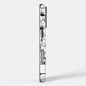 Coques Case-Mate iPhone Chats noirs et blancs mignons (Verso / Droite)