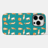 Coques Case-Mate iPhone Chats orange drôles (Verso (horizontal))