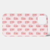 Coques Case-Mate iPhone Chats roses. Motif (Verso (horizontal))