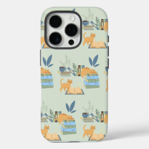 Coques iPhone 16 Pro Chats sur des livres