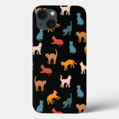 Coques Case-Mate iPhone Chats sur le noir (Verso)