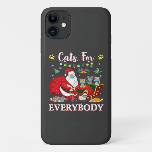 Coques Case-Mate iPhone Chats Tous Noël (Dos)