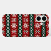 Coques Case-Mate iPhone Chaud de Noël moche Rouge et vert (Verso (horizontal))