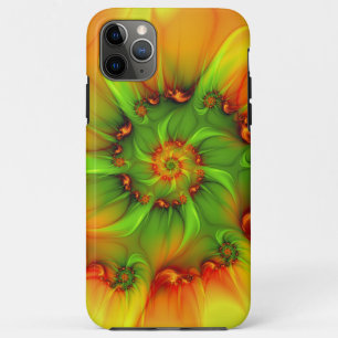 Case-Mate iPhone Case Chaud Été Vert Orange Abstrait coloré Fractal