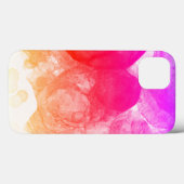 Coques Case-Mate iPhone Chaud rose brillant Orange dégradé Art (Verso (horizontal))