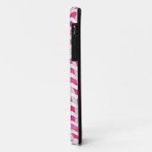 Coques Case-Mate iPhone Chaud rose et blanc Chevron Zebra (Dos/Gauche)