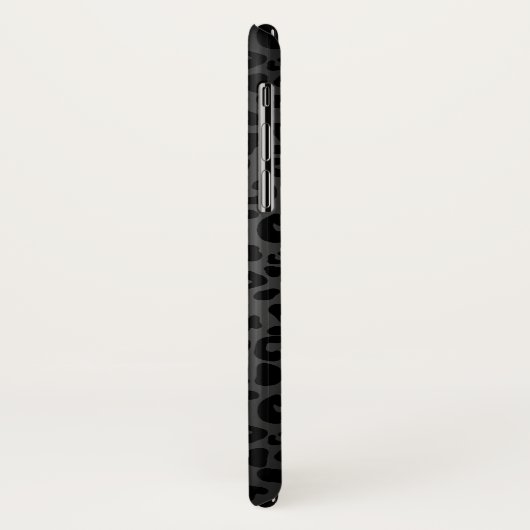 Coques Case-Mate iPhone Chaud rose Lipgloss Kiss Black Leopard Avec Monogr (Dos/Gauche)