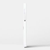 Coques Case-Mate iPhone Chaud rose noir blanc foncé brillant floral (Verso / Gauche)