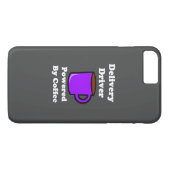 Coques Case-Mate iPhone "Chauffeur de Livraison" Propulsé par Café (Dos (Horizontal))