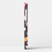 Coques Case-Mate iPhone Chaussettes de Noël et flocons de neige : motif vi (Verso / Gauche)