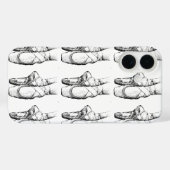 Coques Case-Mate iPhone Chausson de ballet noir et blanc (Verso (horizontal))