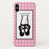 Coques Case-Mate iPhone Chaussons Bleu Noir En Pointe (Dos)